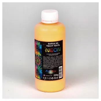 Speciální výtvarná barva ARTEMISS Barva na tmavý textil - neon (září pod UV světlem) 250g, neon fialová
