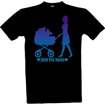 Tričko s potiskem Jsem psí máma 2 pánské