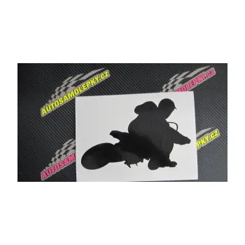 Samolepící dekorace SAMOLEPKA Motorka 005 pravá motokros (10 - červená) NA AUTO, NÁLEPKA, FÓLIE, POLEP, TUNING, VLASTNÍ TEXT, TISK, AUTOSAMOLEPKY.cz, POLEPY, OBRÁZEK, LOGO, SAMOLEPKY