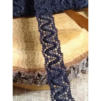 Krajka Elastická krajka šíře 17 mm barva černá