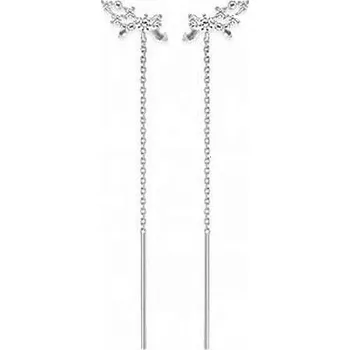 Náušnice Olivie Stříbrné podélné náušnice 4141 Ag 925; ≤2 g.