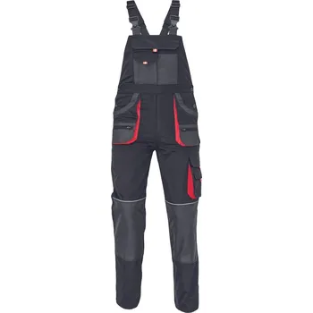 pracovní kraťasy FF HANS Pracovní kalhoty s laclem černé 58 03530033A4058