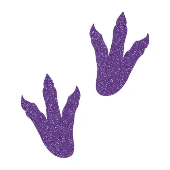 Samolepící dekorace Dinosaurus stopy 001 pravá (87 - Ultra Metalic fialová) SAMOLEPKA NA AUTO, NÁLEPKA, FÓLIE, POLEP, TUNING, VLASTNÍ TEXT, TISK, AUTOSAMOLEPKY.cz, POLEPY, OBRÁZEK, LOGO, 3D STICKERS