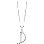 Preciosa Stříbrný náhrdelník písmeno "D" 5380 00D (řetízek, přívěsek) + 2 měsíce na vrácení zboží
