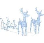 vidaXL 328520 vánoční sobi se sáněmi…