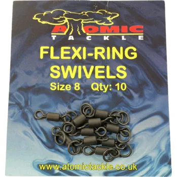 Atomic Tackle Atomic Obratlík S Kroužkem Flexi Ring Swivel 8