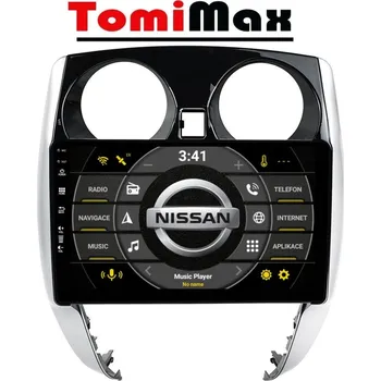 Autorádio TomiMax Nissan Note MK2 Android 14 autorádio s WIFI, GPS, USB, BT HW výbava: 8 Core 8GB+128GB HIGH - Model auta: Nissan Note MK2 2012-2020, Velikost obrazovky: Dotyková obrazovka: 10,1"