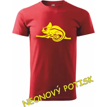 Dětská móda ON-DESIGN Dětské tričko s CHAMELEONEM Velikost: 158 cm/12 let, Barva: červená