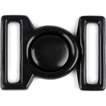 Plavkové zapínání šíře 16 mm plastové, barva 3 černá