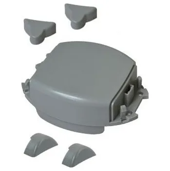 Pohon brány NICE SPGAP06400A sada koncových krytek 5 ks pro rameno XBA5 / XBA14 / XBA15 a lištu k závoře MBAR / LBAR / WIDEL