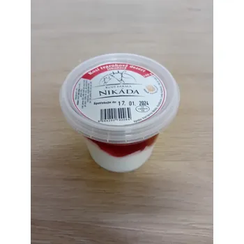 Kozí tvarohový dezert jahoda, 150 g