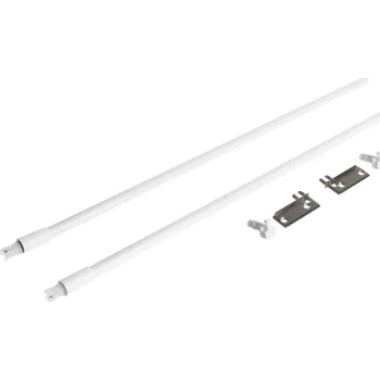 Riex Sada relingů na metalbox / Bílá 350 mm