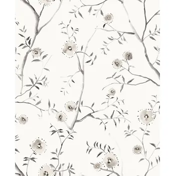 Tapeta Bílá květinová vliesová tapeta na zeď, SUM201, Summer, Khroma by Masureel