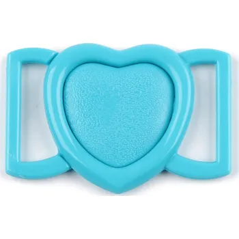 Plavkové zapínání srdce šíře 20 mm plastové