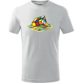 Chlapecké tričko ON-DESIGN Dětské tričko s RUBIKOVOU KOSTKOU Velikost: 158 cm/12 let, Barva: bílá