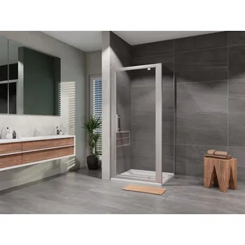 Lansanit Sprchový kout Elisa 800x900, chrom/čiré sklo