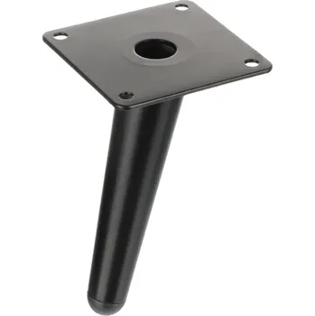 Nábytkové kování Interex Nábytková nožka VANDA / Černá matná 130 mm