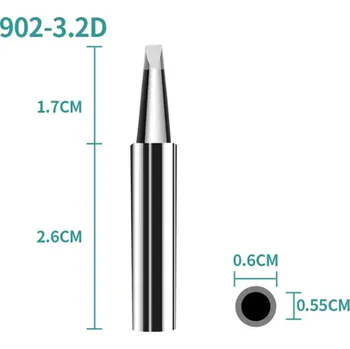 Páječka Náhradní pájecí hroty YIHUA 902M-T, více typů typ hrotu 902M-T-3.2D