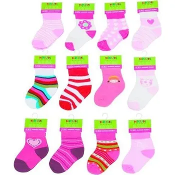 Pidilidi Kojenecké ponožky dívčí (6 až 12m), Pidilidi, PD503, holka Velikost: 68/80, SizeAge: 6-12m