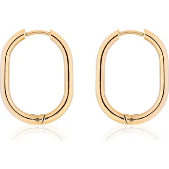 Náušnice franco bene Kruhové náušnice - pozlacené | 467 Zlatá