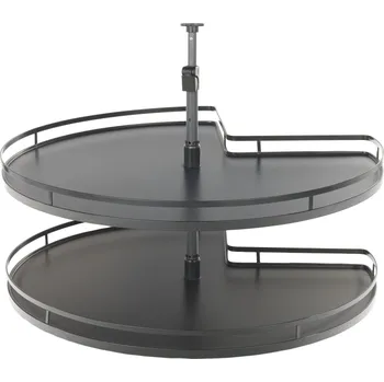 Kuchyňská skříňka Riex Karusel MAGICO 270° plné dno / Tmavě šedý 900 mm