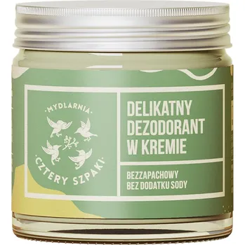 Mydlarnia Cztery Szpaki jemný krémový deodorant bez přidané sody neparfemovaný, 60 ml