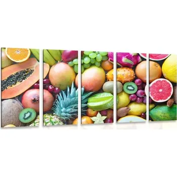 Obraz Dovido 5-dílný obraz tropické ovoce