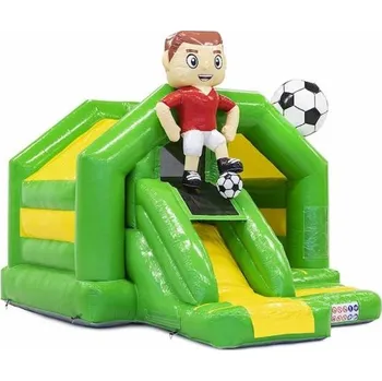 Skákací hrad Skákací Hrad se skluzavkou a stříškou | 4,9m x 4m | Fotbalista