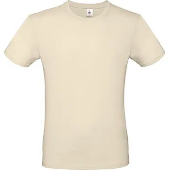 Triko pánské B&C krátký rukáv - béžové, XL