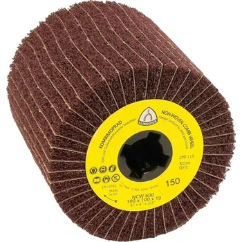 Brusný kotouč Brusný lamelový váleček s plstí NCW600 K100 100x100x19mm Klingspor