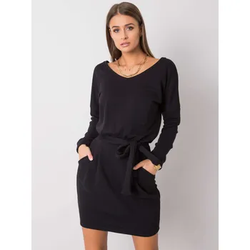 Dámské šaty Dámské šaty RV SK 6037.18X černé - Rue Paris L-40