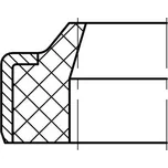 Stírací kroužek AM44 120x136x9/12 AU95/KOV DIN Rubena