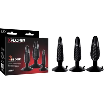 NMC Xplorer Butt Plug Kit Black