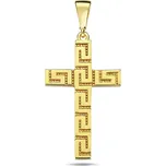 Lillian Vassago Originální zlatý přívěsek křížek LLV98-GP021Y