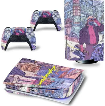 Obal na herní konzoli Polep na konzoli Cyberpunk 2077 v1 (PS5)