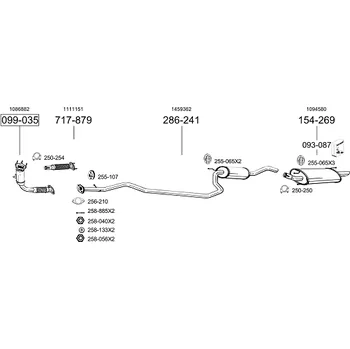 Katalyzátor katalyzátor Bosal 099-035