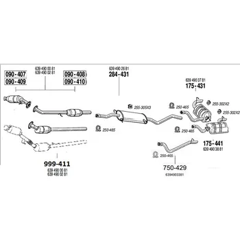 Katalyzátor katalyzátor Bosal 090-407