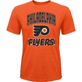 Chlapecké tričko Outerstuff Dětské tričko Philadelphia Flyers NHL All Time Great Triblend Velikost: Dětské L (13 - 14 let)