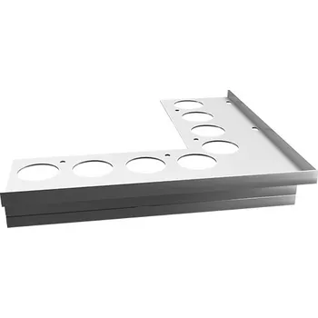 Roh k balkonové liště STONE (délka 250×250 mm | tloušťka 1,4 mm | čelná výška 11 mm)