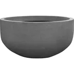 Květináč City bowl, barva šedá, více velikostí - PotteryPots Velikost: M - v. 60 cm, ⌀ 110 cm