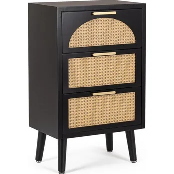 Komoda BIZZOTTO dřevěná komoda JOSINE černá 0748606