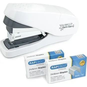 Sešívačka "Germ-Savvy® ECO", bílá, 24/6, 35 listů, antibakteriální, RAPESCO 1689