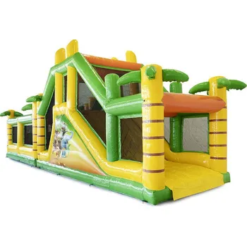 Skákací hrad Nafukovací skluzavka s překážkami | Velký skákací hrad - opičí dráha | Profi provedení | Certifkováno