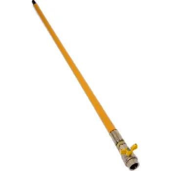 Kanalizační potrubí Závitová přechodka s ochranným pláštěm a kulovým kohoutem (HUP) délka 2m 40