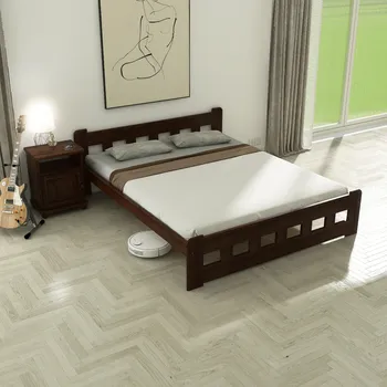 Postel Maxi Zvýšená postel z masivu Nikola 120 x 200 cm - barva Ořech