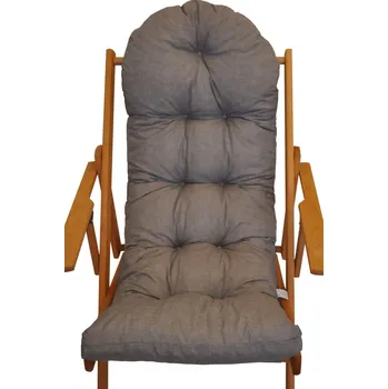 Podsedák Nábytek PEGAS Polstr na polohovací lehátko látka šedý melír