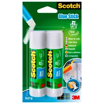 Kancelářské lepidlo Scotch Permanentní tyčinkové lepidlo, 2 kusy v balení, 21 g