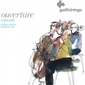 Struna pro kytaru a smyčcový nástroj Galli Ouverture OV60-S, Struny na violoncello 4/4