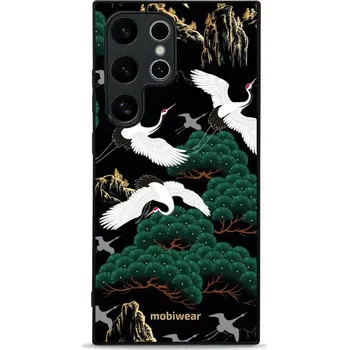 Pouzdro na mobilní telefon Lesklý kryt Mobiwear Glossy - Samsung Galaxy S24 Ultra - G042G - Jeřábi (Prémiové lesklé pouzdro, obal, kryt Mobiwear Glossy na mobil Samsung Galaxy S24 Ultra - G042G - Jeřábi, materiál Plast + TPU silikon - krytí po všech stranách, neošoupatelný potisk,)