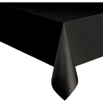 Jednorázový ubrus Jednorázový plastový jednobarevný ubrus 137 x 274 cm (matný) Barva: Černá
